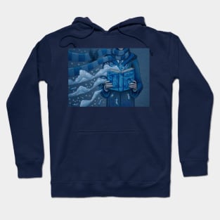 Books magic blue Hoodie